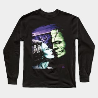 Bride of Frankenstein Monsters in Love Long Sleeve T-Shirt